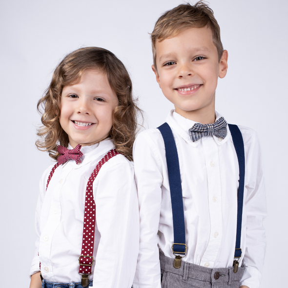 Suspenders and bow tie set