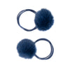 Duo of elastic bands with pompom